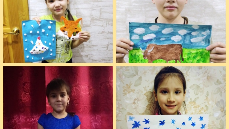 Выставка детских творческих работ "Мы встречаем Новый год!" в Мускаринкасинском СК