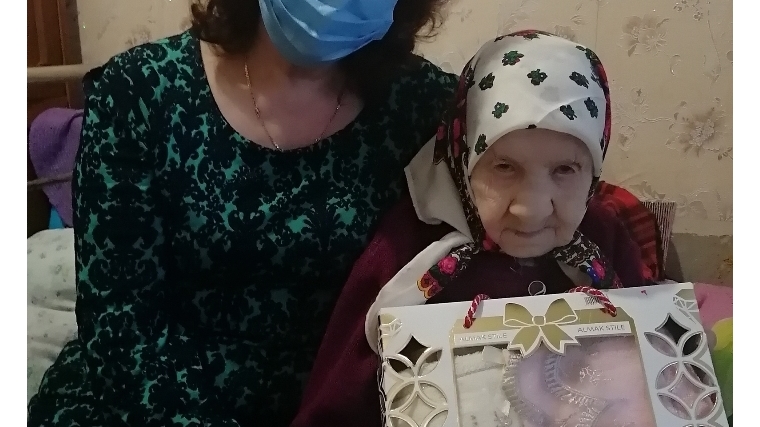Жительница деревни Таушкасы отметила 100-летний юбилей