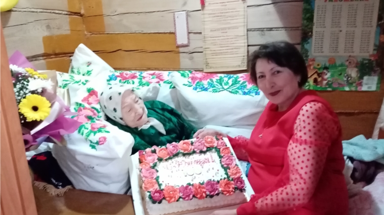 100-летний юбилей отметила Перасковья Андреевна Ефремова из села Лащ-Таяба