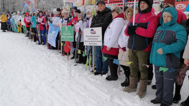Лыжные гонки профсоюза работников здравоохранения России