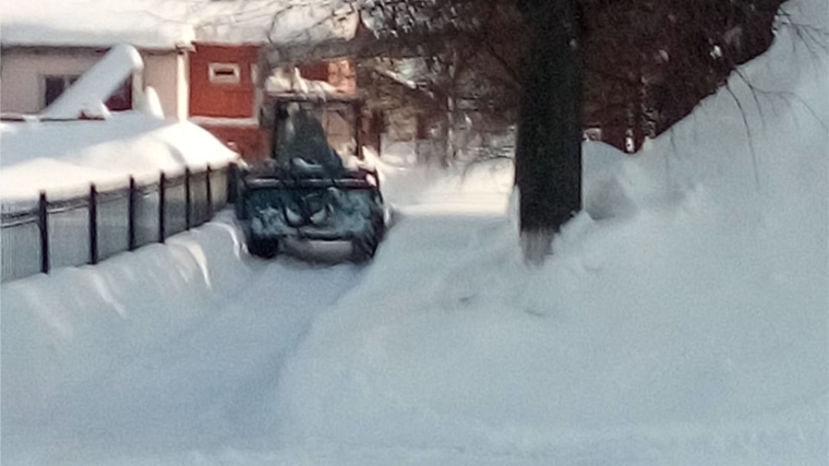 Расчистка тротуаров от снега