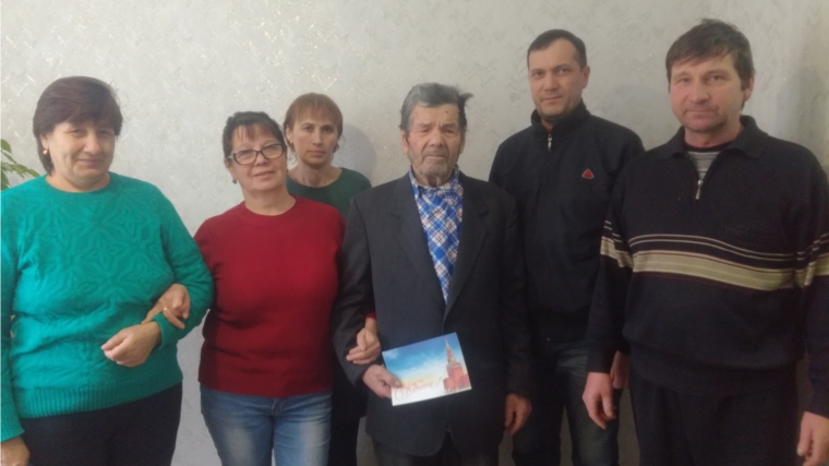 Свой 90-летний юбилей отметил житель д. Ильянкино труженик тыла, ветеран труда Афанасий Ильич