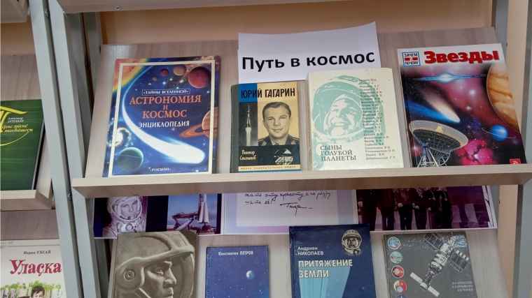 В Чутеевской библиотеке оформлена книжная выставка «Путь в космос»