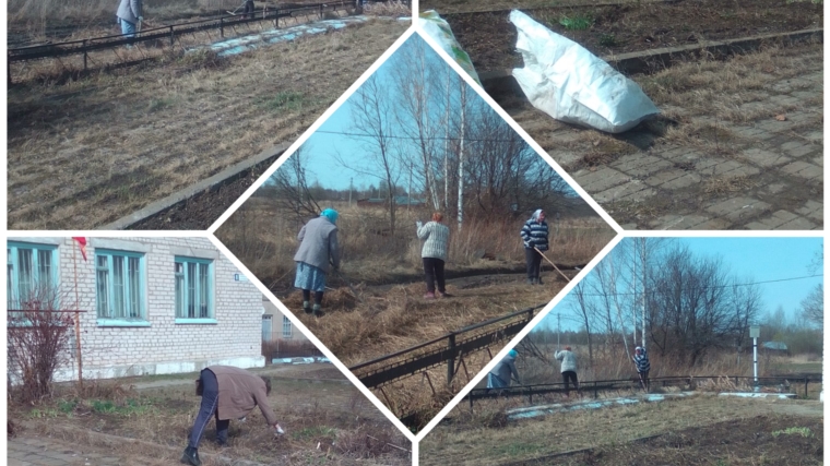 В Русско-Алгашинском сельском поселении начались экологические субботники