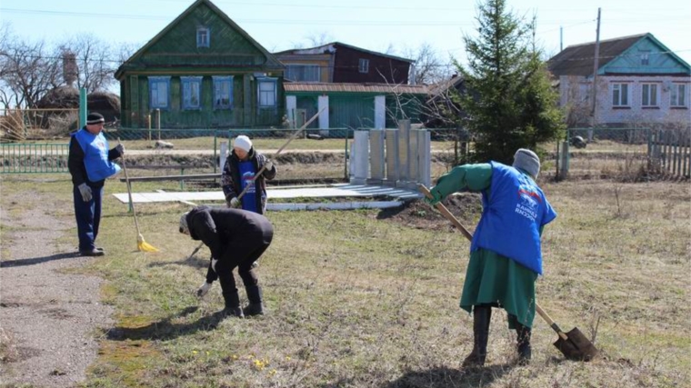 Жители Ширтанского сельского поселения сегодня приняли активное участие во Всероссийском экологическом субботнике «Зелёная Россия»