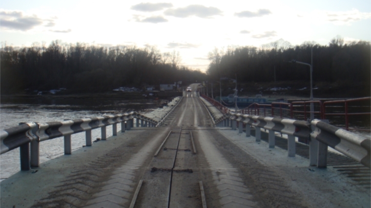 4 ноября начнется демонтаж наплавного автомобильно-пешеходного моста через Суру
