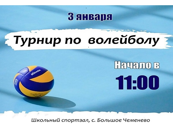 3 января состоится турнир по волейболу