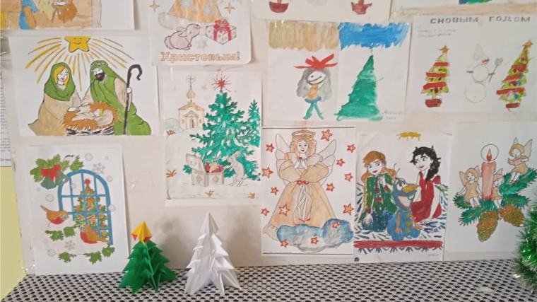 В Ишпарайкинском сельском клубе провели конкурс рисунков «Волшебство зимы».