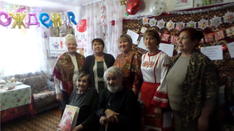 Поздравили с 85 летним юбилеем жительницу деревни Илебары.