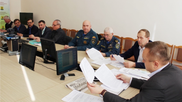 Состоялось заседание Шумерлинской районной противопаводковой комиссии