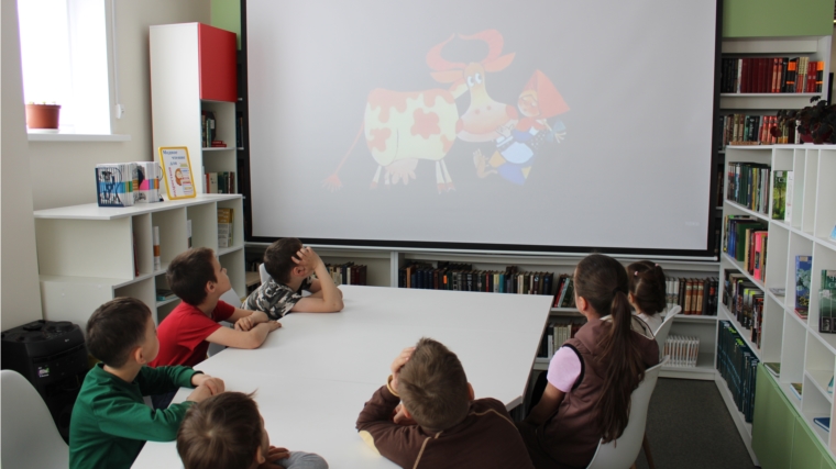 «Культурная суббота» собрала читателей Атлашевской сельской библиотеки на мульт-просмотр