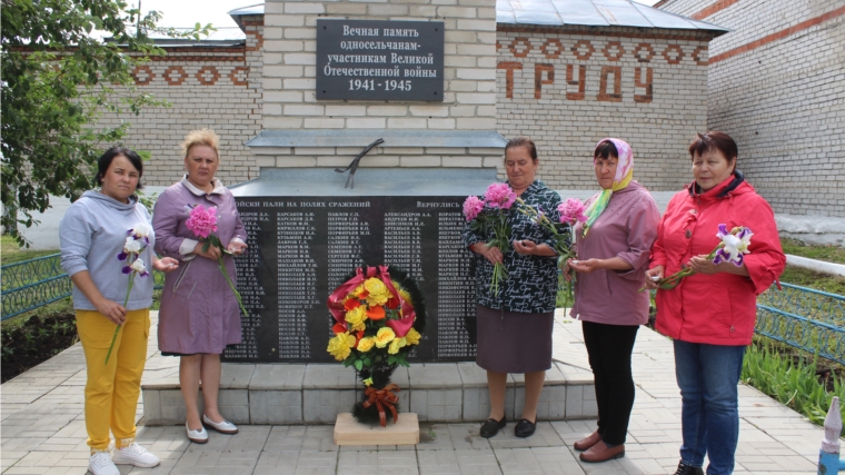 Возложение цветов к памятнику погибшим воинам в годы Великой Отечественной войны