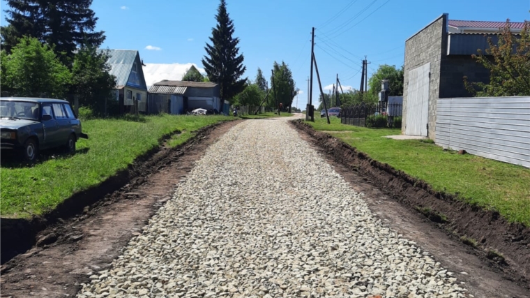 Завершен ремонт грунтовой дороги с добавлением щебня в деревне Келте-Сюле