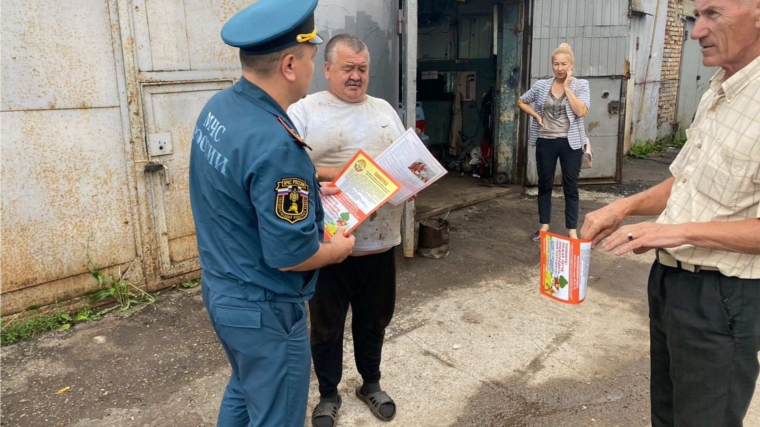 Профилактика пожарной безопасности в гаражных кооперативах города Новочебоксарска Чувашской Республики