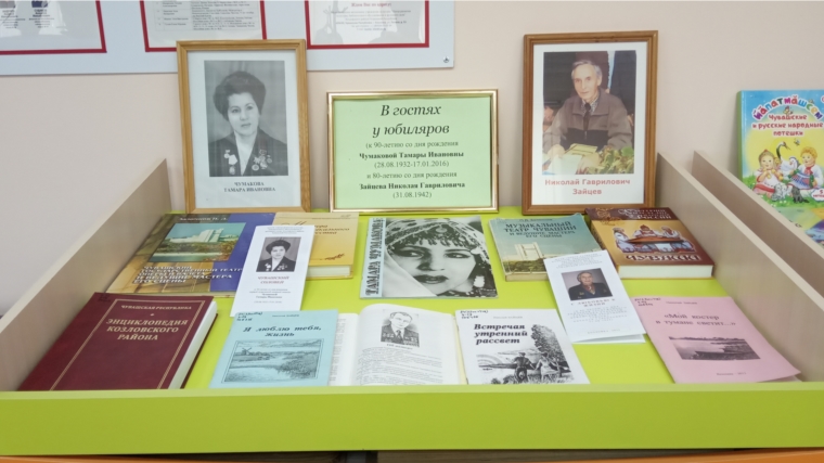 Межпоселенческая библиотека о юбилярах августа – уроженцах Козловского района