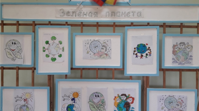 В Таутовском сельском Доме культуры провели мастер- класс детских рисунков "Зеленая планета"