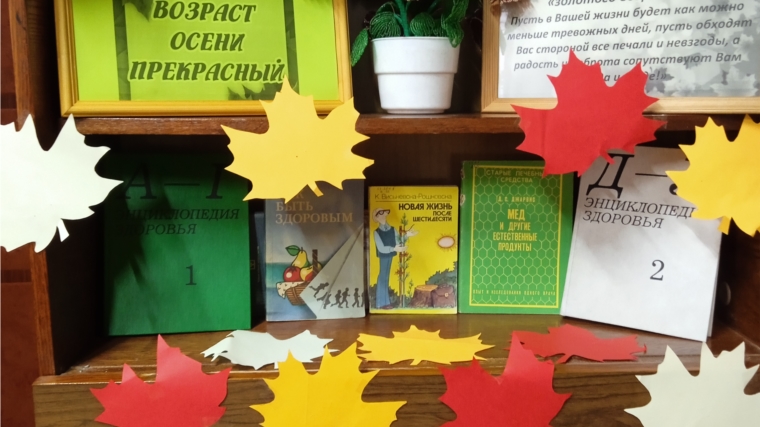 Выставка-посвящение «Возраст осени прекрасный» в Яндобинской библиотеке