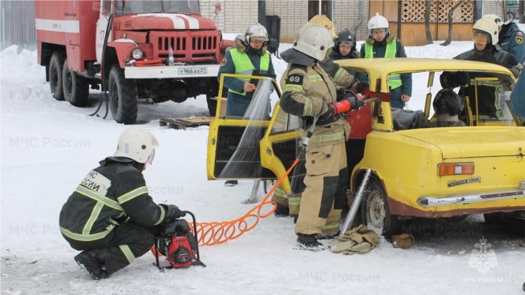 Команда 15-ой пожарно-спасательной части города Канаш – победительница соревнований