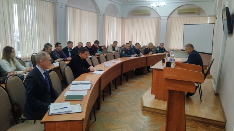 Состоялось очередное заседание КЧС и ОПБ города Новочебоксарска Чувашской Республики