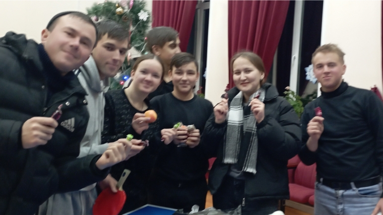 В Большешиушском СДК прошел рождественский турнир по настольному теннису