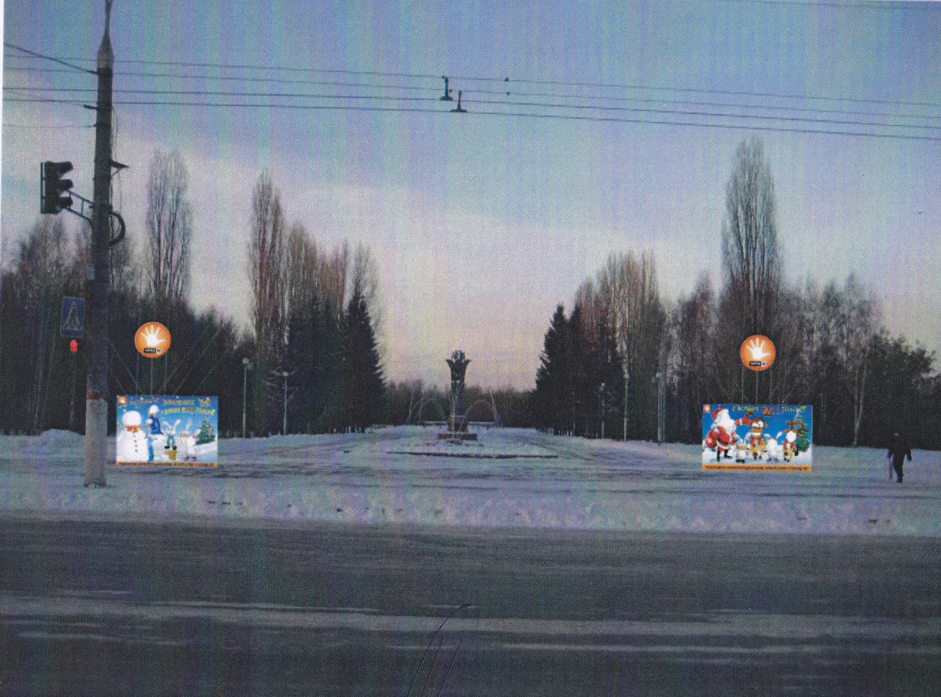 К Новому году в Московском районе г. Чебоксары установлены щитовые конструкции с мультипликационными героями