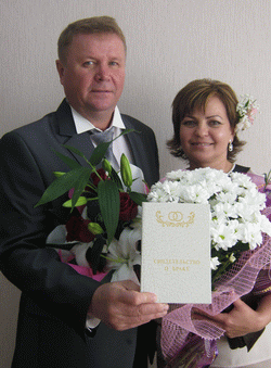 В отделе ЗАГС администрации Московского района г. Чебоксары зарегистрирована 25-ая супружеская пара