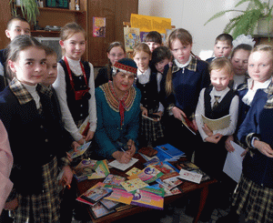Чувашская поэтесса Раиса Сарби встретилась с учениками средней школы № 7
