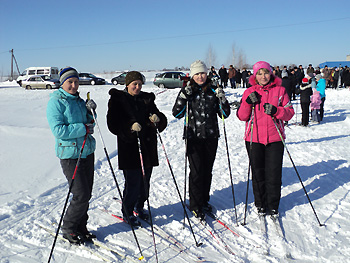 В деревне Ефремкасы прошли районные соревнования по лыжным гонкам в память Н.И. Яковлева
