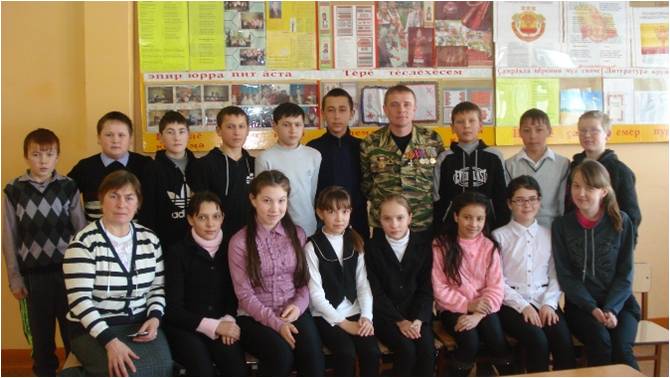 Встреча с участником  боевых действий в Чечне