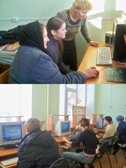 Жители Андреевки с большим интересом посещают уроки компьютерной грамотности
