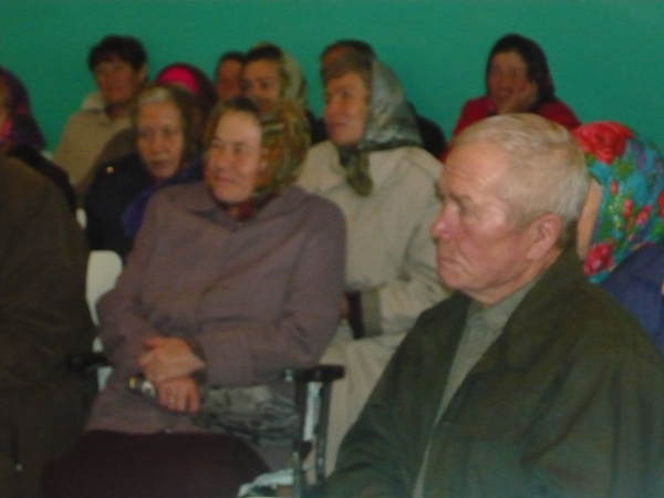 Встреча с пенсионерами в сельском поселении