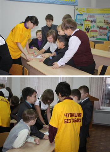 Волонтеры города Шумерли проводят профилактические тренинги «Твое решительное НЕТ» 