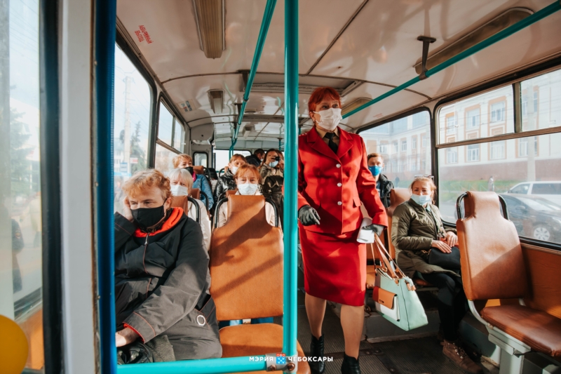 В городском транспорте Чебоксар прекращают перевозить пассажиров без средств защиты органов дыхания