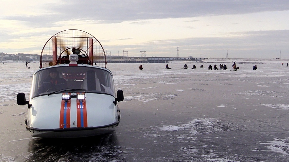 Данные о толщине льда на р. Волга