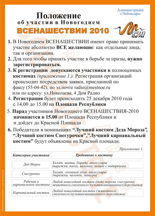 С 1 декабря в Чебоксарах стартует масштабный новогодний проект «Всенашествие»