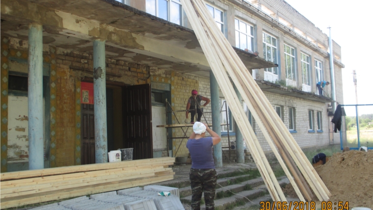 Начался текущий ремонт Чириш-Шинерского сельского дома культуры