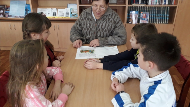 Егоркинская сельская библиотека в рамках акции «Волонтер читает детям книги».