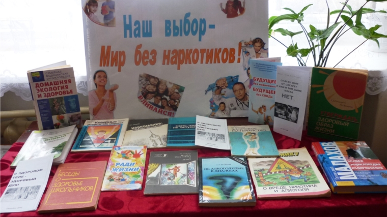 В Асановской сельской библиотеке состоялась беседа-обзор у книжной выставки «Наш выбор – мир без наркотиков»