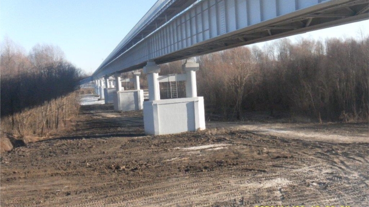 Завершены работы на объекте ремонта мостового перехода через реку Сура в Порецком районе
