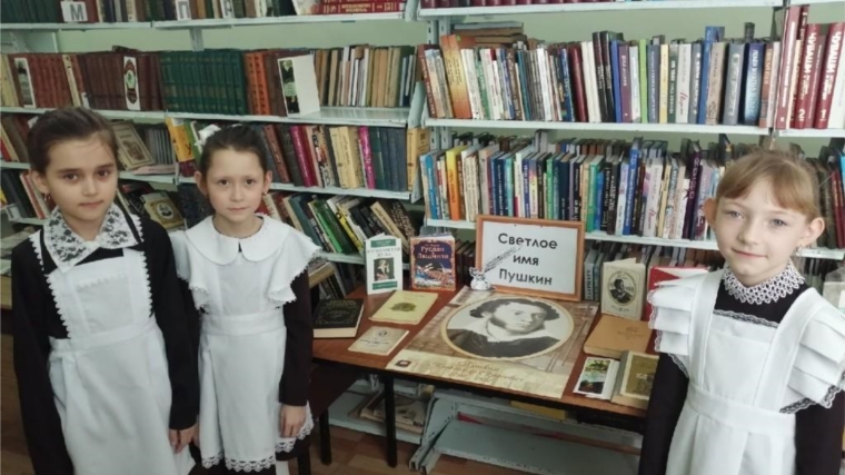 Книжная выставка «Светлое имя Пушкина» в Токаевской сельской библиотеке
