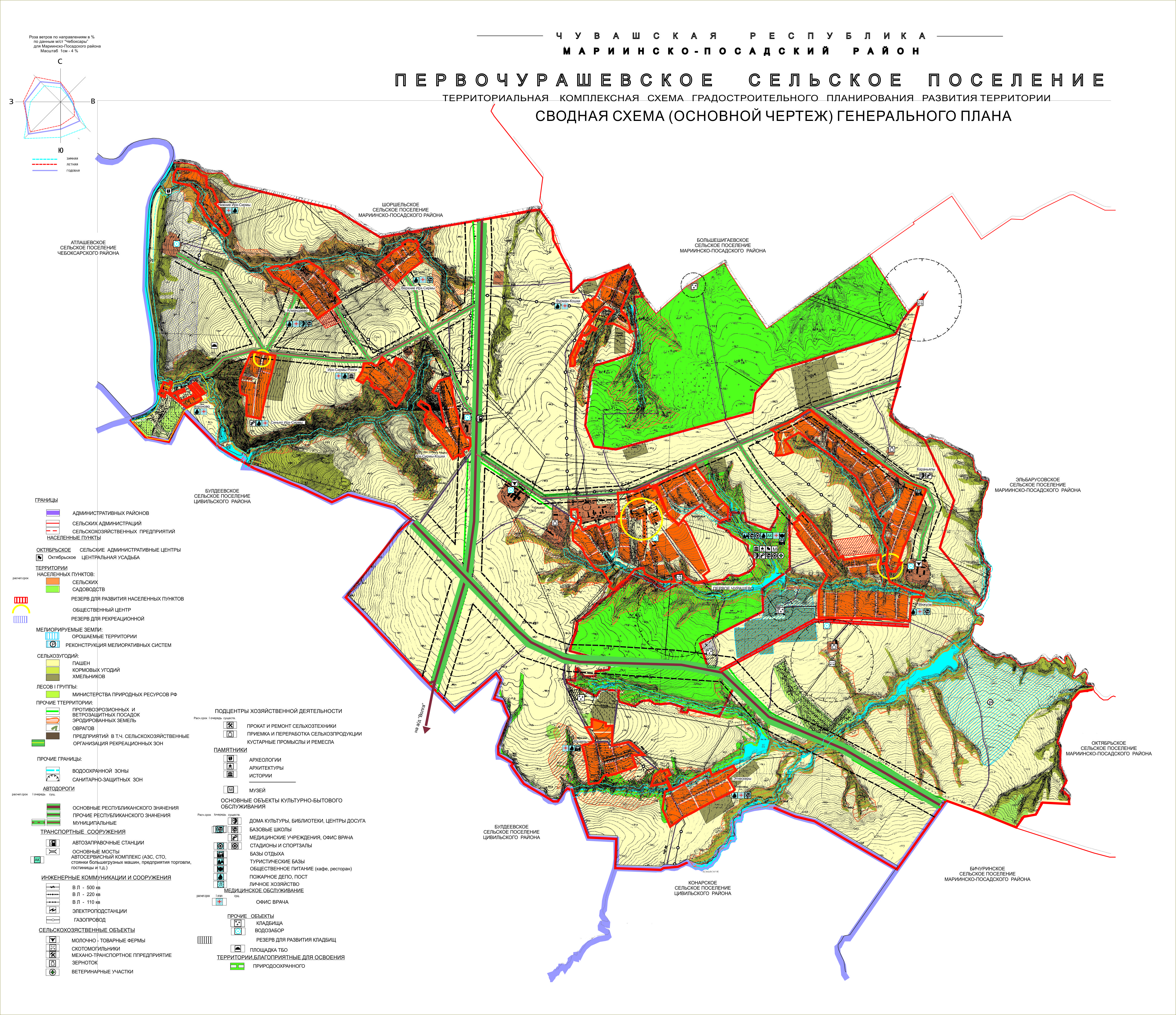 Карта мариинского посадского района