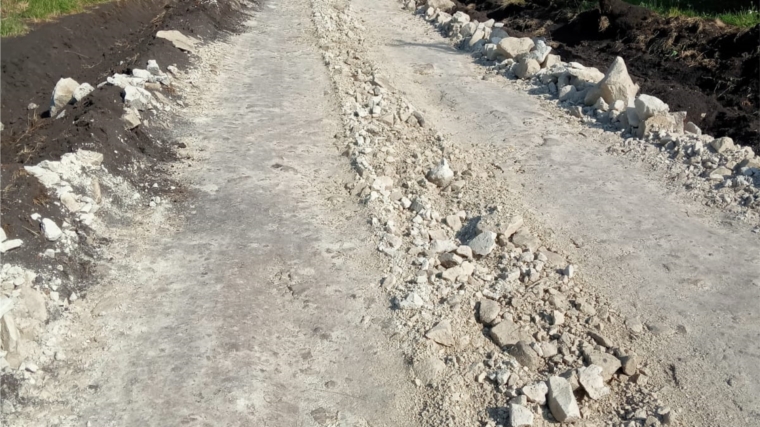 В деревне Новые Чукалы начаты работы по ремонту грунтовой дороги по улице Новая.