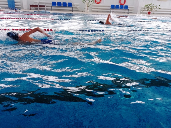 Соревнования по плаванию приуроченные ко Дню физкультурника