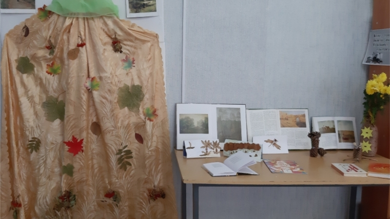 В Шумшевашской сельской библиотеке оформлены книжная выставка - вернисаж «Осень под зонтом» и фотозона «Осень»