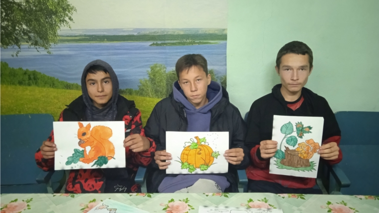 Конкурс рисунков «Ах, эта сказочная осень» в Солдыбаевском СДК