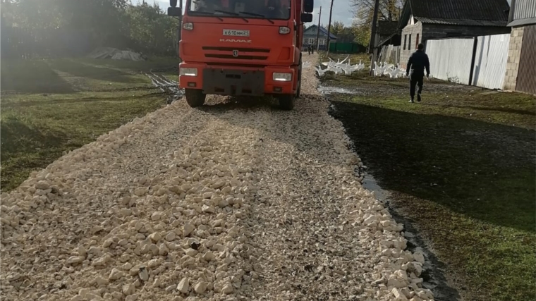 Ремонт грунтовых дорог на территории Малояушского сельского поселения