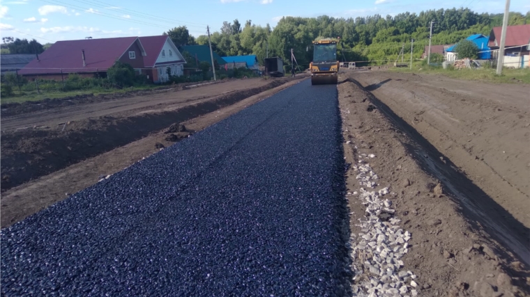 Завершение строительства автомобильной дороги в с.Устье Аликовского района