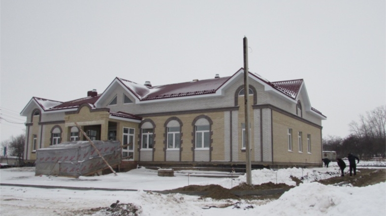 В селе Новое Чурашево продолжается строительство сельского дома культуры на 150 мест