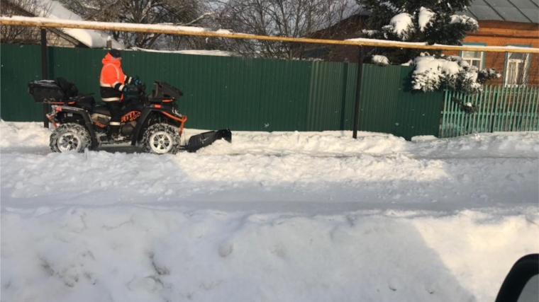 Расчистка тротуаров от снега