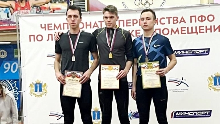 Егоров Данил победитель, Шмакова Татьяна бронзовый призер первенства ПФО по легкой атлетике